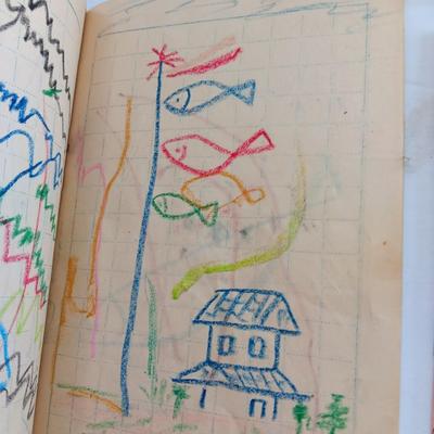 Vintage China schoolbooks and comic books