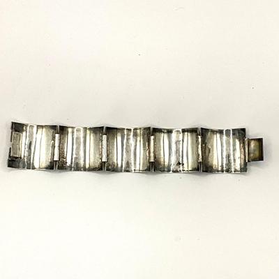 753 Vintage Silver Peru 925 Link Bracelet