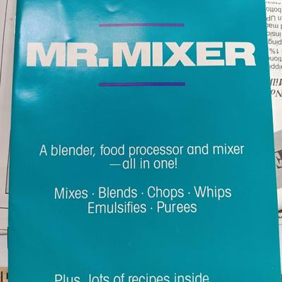 Brand New MR. MIXER - A blender, food processor and mixer all in one!