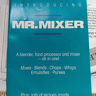 Brand New MR. MIXER - A blender, food processor and mixer all in one!