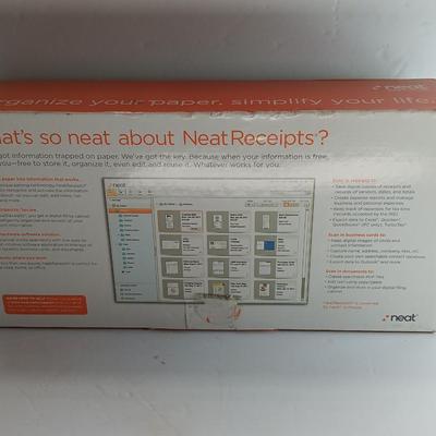 Brand new Neat Receipts Mobile scanner and Digital filing system with travel case
