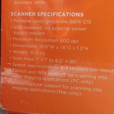 Brand new Neat Receipts Mobile scanner and Digital filing system with travel case