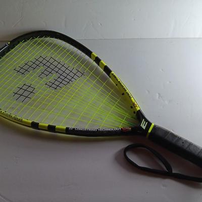 E-Force Racquetball Racket X1 Black with Tri-Tear Head Shape