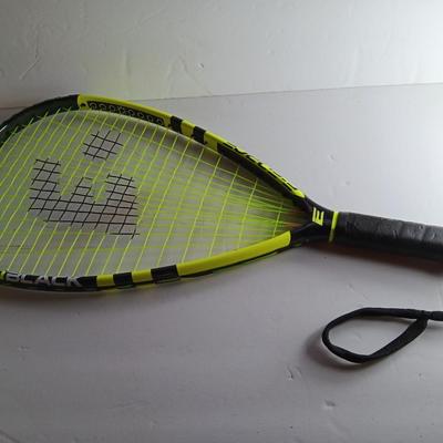E-Force Racquetball Racket X1 Black with Tri-Tear Head Shape