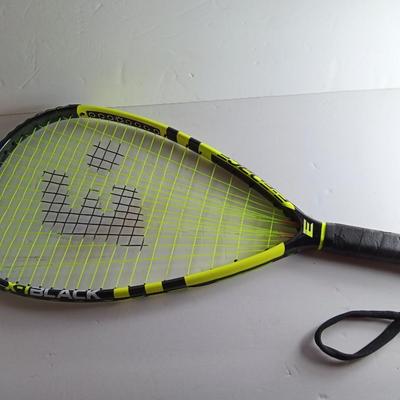 E-Force Racquetball Racket X1 Black with Tri-Tear Head Shape