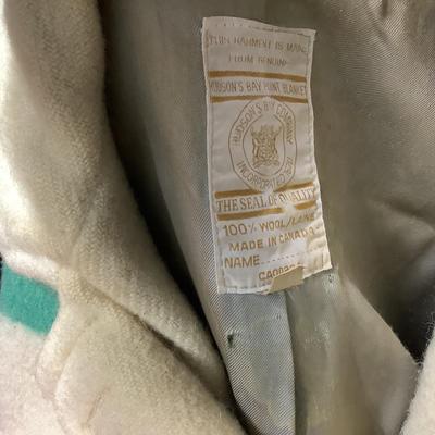782 Vintage Hudson Bay Point Blanket Jacket