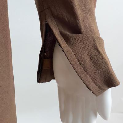 784 Vintage Brown Dress w/Rouched Bust