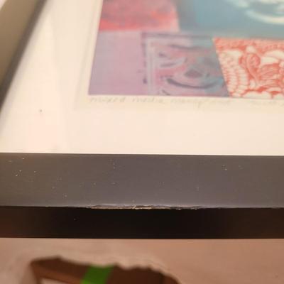 Two Buddha Style Framed and Signed Prints by Asandra (K-CE)