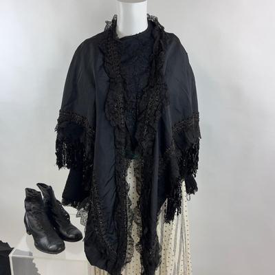 785 Antique Victorian Complete Outfit including Shoes & Parasol