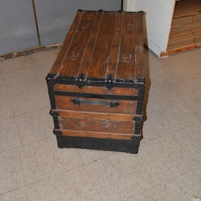 Antique/Vintage Lined, Cedar Bottom Trunk