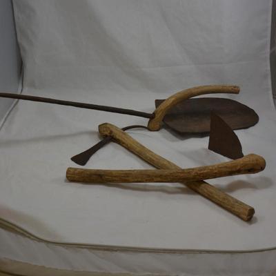Lot of Hand Forged African Cultivating Tools