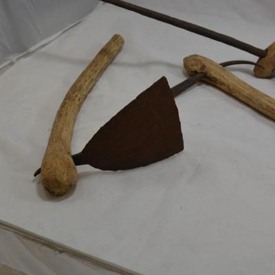 Lot of Hand Forged African Cultivating Tools