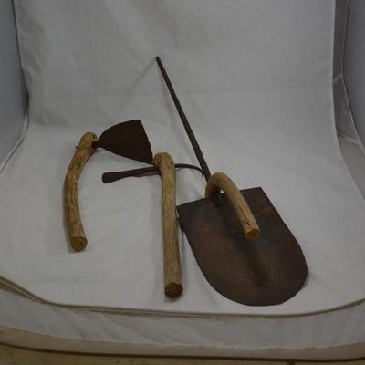 Lot of Hand Forged African Cultivating Tools