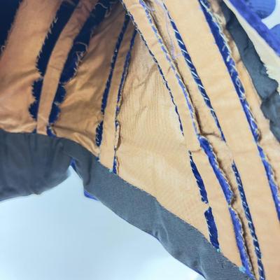 Lot 787 Antique Victorian Era Blue Crushed Velvet Top