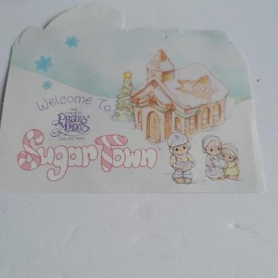 Enesco Precious Moments Collection " Sam's House" Porcelain night light Sugar Town