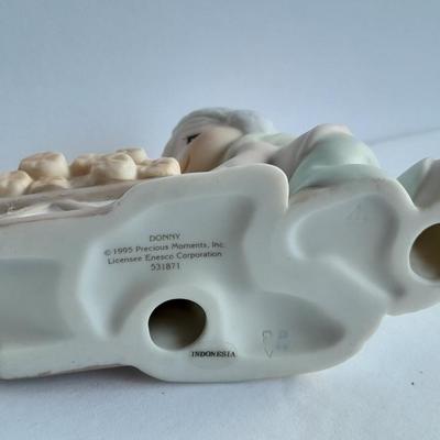Enesco Precious Moments Collection Sugar Town Donny hauling Firewood Figurine