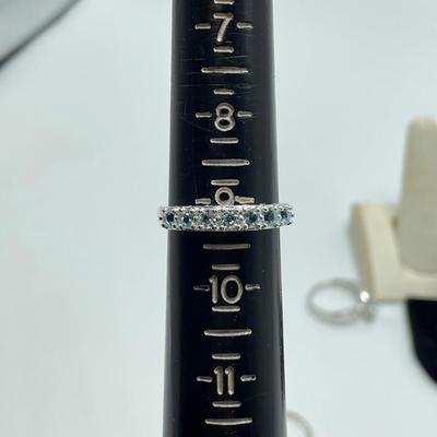 Ethiopian Opal, Aqua Marine & More 925 Pale Colored Gemstone Rings (B4-SS)