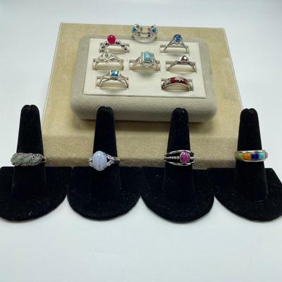 Unique Rings w/ Sarda, Waldeck Johnson & 925 (B4-SS)