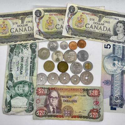 Foreign Coin and Currency Collection Turkey. Mexico, Canada