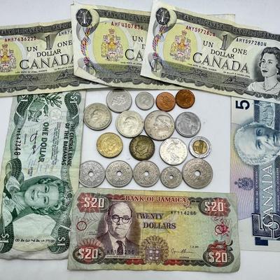 Foreign Coin and Currency Collection Turkey. Mexico, Canada