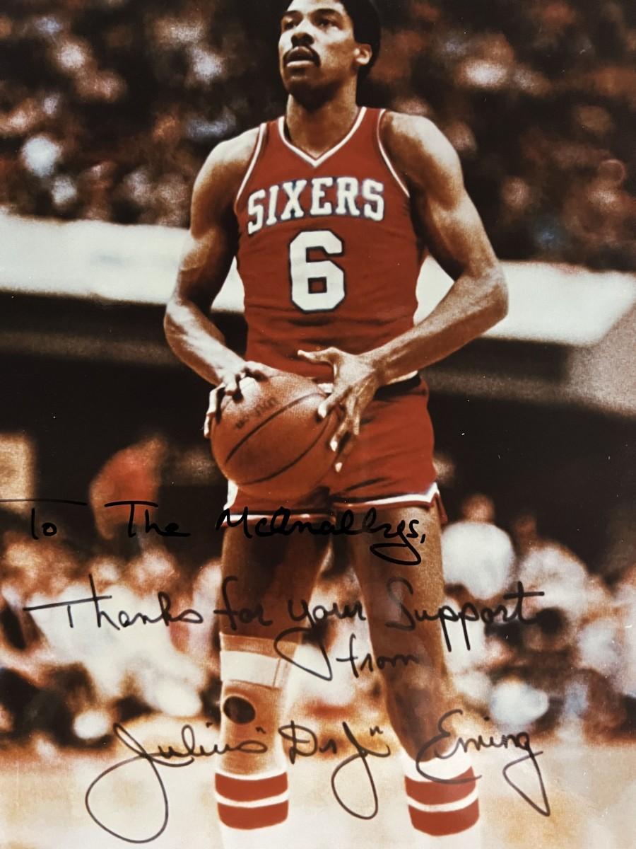 Dr J Julius Erving Signed Photo