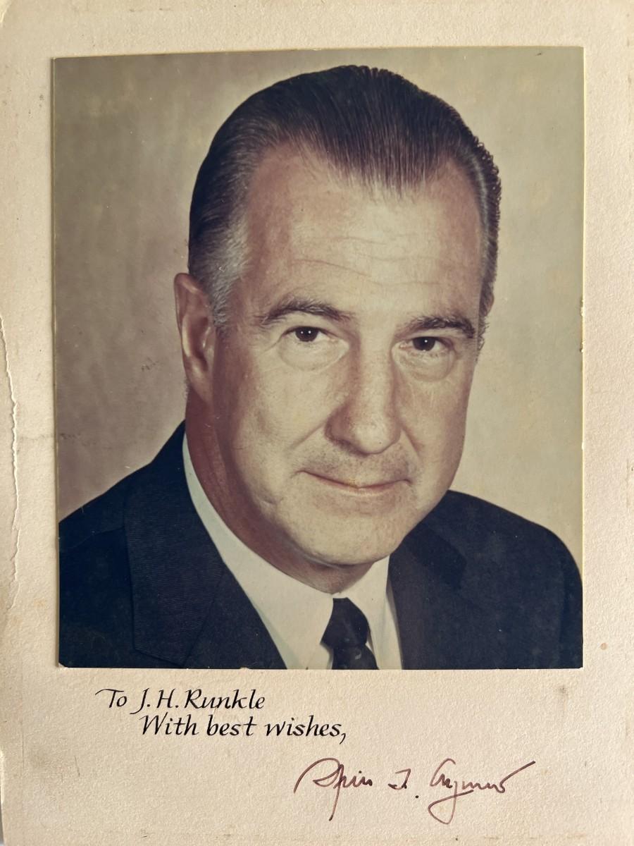 Spiro Agnew signed photo | EstateSales.org