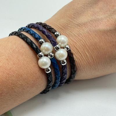 Agate Pendants, Jade & Pearls (B4-SS)