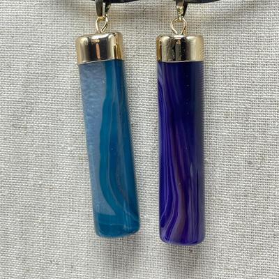 Agate Pendants, Jade & Pearls (B4-SS)