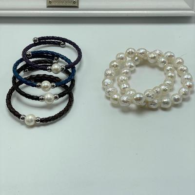 Agate Pendants, Jade & Pearls (B4-SS)