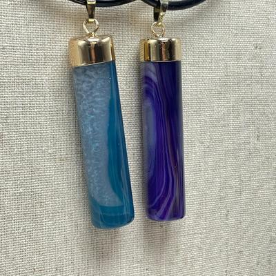 Agate Pendants, Jade & Pearls (B4-SS)