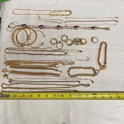 Gold & Brass Fashion Jewelry, incl. 14K & 925 (B4-SS)