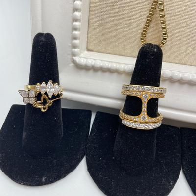 Gold & Brass Fashion Jewelry, incl. 14K & 925 (B4-SS)