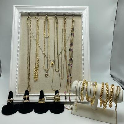 Gold & Brass Fashion Jewelry, incl. 14K & 925 (B4-SS)