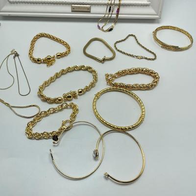 Gold & Brass Fashion Jewelry, incl. 14K & 925 (B4-SS)