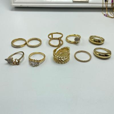Gold & Brass Fashion Jewelry, incl. 14K & 925 (B4-SS)
