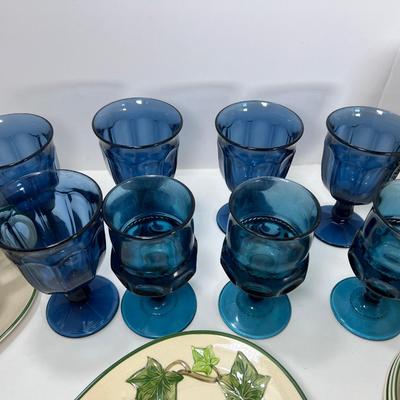 Franciscan ivy set for 10 china and glasses