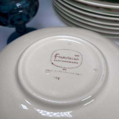 Franciscan ivy set for 10 china and glasses