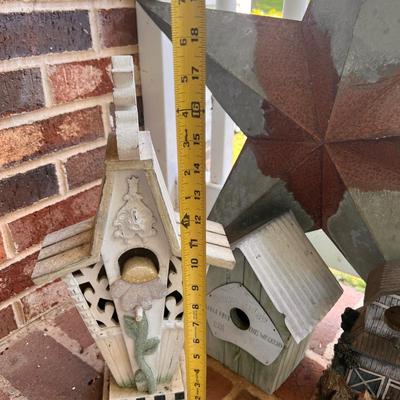 Lot Birdhouses, Outdoor Decor