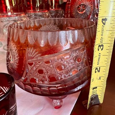 Large Lot Mixed Vintage Glassware