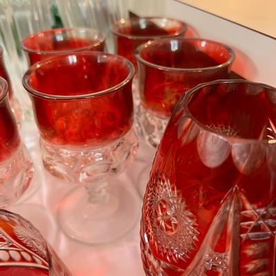 Large Lot Mixed Vintage Glassware