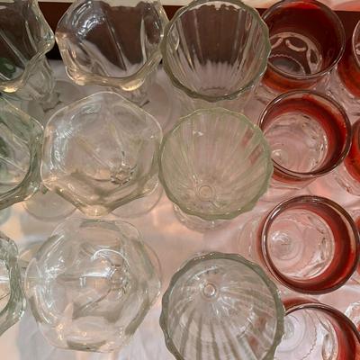Large Lot Mixed Vintage Glassware