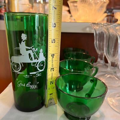 Large Lot Mixed Vintage Glassware