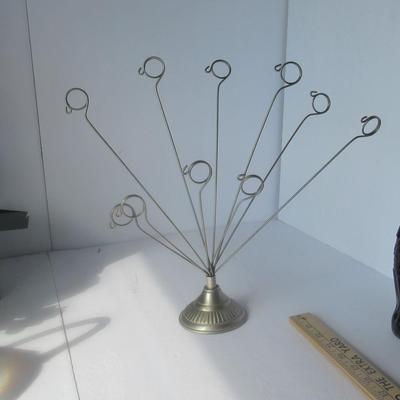Lot 614: Metal Christmas Card or Ornament Holder