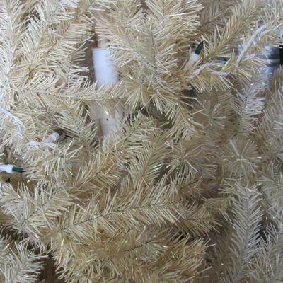 Lot 617:  Retro Off White Christmas Tree, Approximately 5"