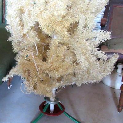 Lot 617:  Retro Off White Christmas Tree, Approximately 5"