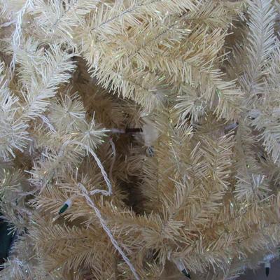 Lot 617:  Retro Off White Christmas Tree, Approximately 5"
