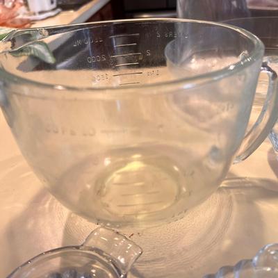 Large Lot Vintage Cut Glass Serving-ware