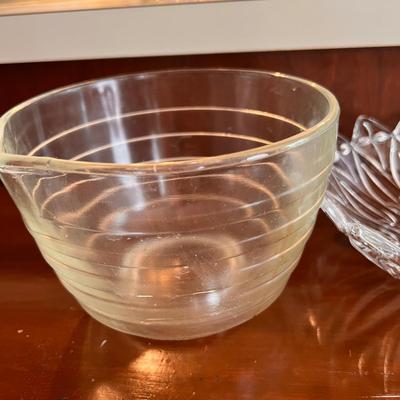 Large Lot Vintage Cut Glass Serving-ware