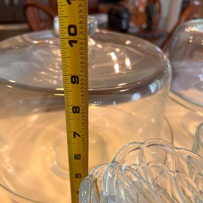 Large Lot Vintage Cut Glass Serving-ware