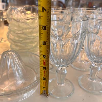 Large Lot Vintage Cut Glass Serving-ware